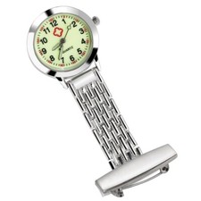 TRIXES Nurses Fob Watch NEW Glow in the Dark Nurses Stainless Silver Quartz