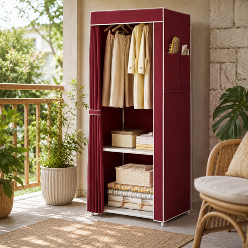 Portable fabric wardrobe - portable,