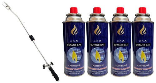 Gas burner blaster - gas, wand