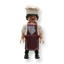 Playmobil Figure Man Pizza Maker Restaurant Apron Kitchen Italy Symbolism