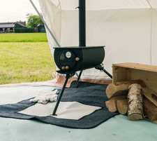 Bell tent stove by Canvas tent shop - Portable wood burner stove with Glass door