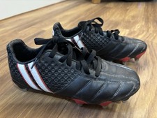 Patrick Power X Rugby Boots Black/White/Red Size UK 6. 5 Very Good Condition