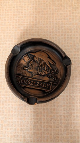 Bieszczady terracotta ashtray - bieszczady,