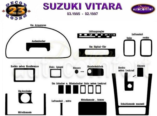 Interior dash trim kit 3d - kit, 3m