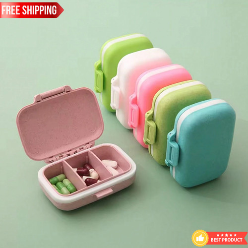 Daily pill box portable - daily,