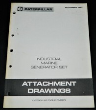 Caterpillar Industrial Marine Generator Set Attachment Drawings 1983