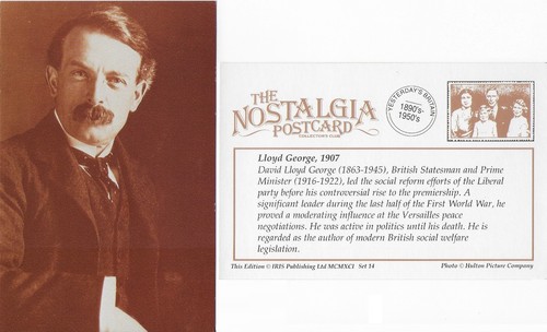 Postcard david lloyd george - postcard,