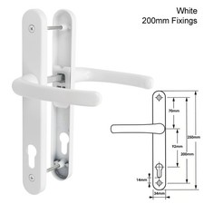 Upvc door handle pair - upvc,
