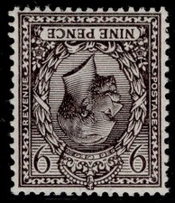 GB GV SG392Wk, 9d agate WMK