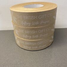 Water Activated Tape - Eco Friendly Strong Gummed Paper Tapes 48mm x 200M, X3