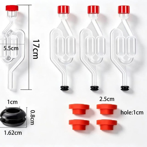3pcs shape airlock - 3pcs, s