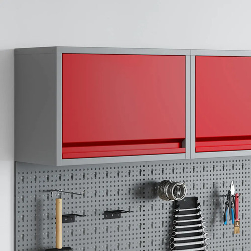 Walplus tool cabinet red - cabinet, grey