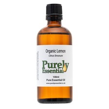 Organic Lemon Essential Oil 10ml 50ml 100ml 100% Pure & Natural, Purely
