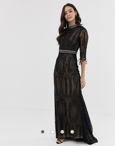 Forever unique lace maxi - lace, dress
