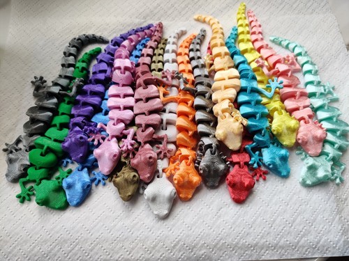 Silk articulated flexi lizard - articulated,