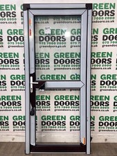 TALL BACK DOOR UPVC HALF PANEL ROSEWOOD BROWN DOUBLE GLAZED EXTERNAL BRAND NEW