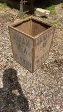 Vintage Wooden Tea Chest Crate