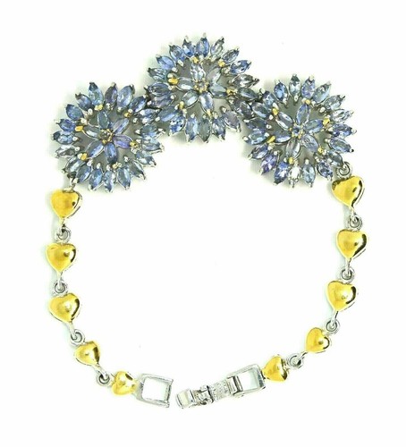 Silver bracelet tanzanite - bracelet,