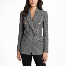 Zara Houndstooth Double