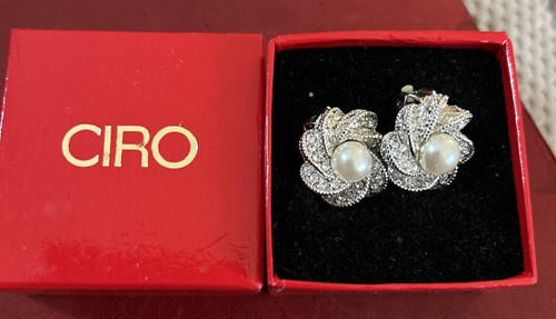 Ciro silver tone faux - faux, pearl