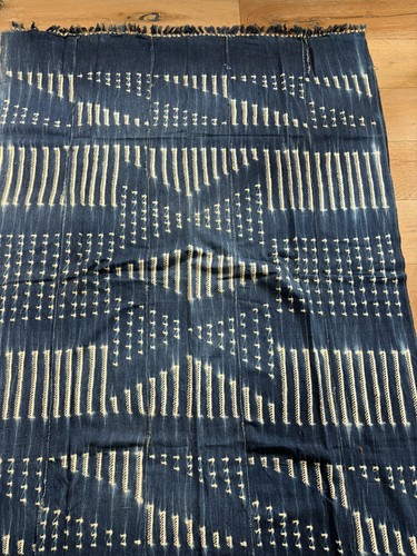 Vintage african indigo denim - african,