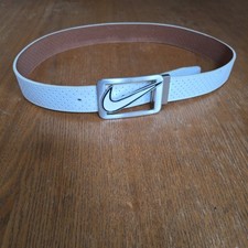 NIKE GOLF BELT - White 30" TO