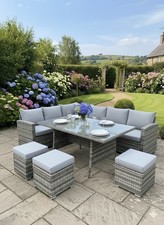 Grey Rattan Garden Furniture 9