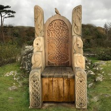 Hand-Carved Celtic Viking