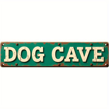 Dog Cave Vintage Metal Tin