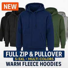 Men's Full Zip Fleece Hoodie