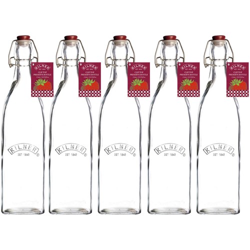Kilner 5pcs clip top glass - clip,
