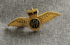 RAF Wings Crown Gold Tone