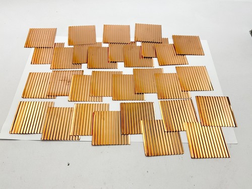 Lot corrugated copper - lot, of