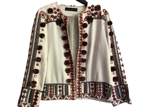Zara embroidered embellished - zara,