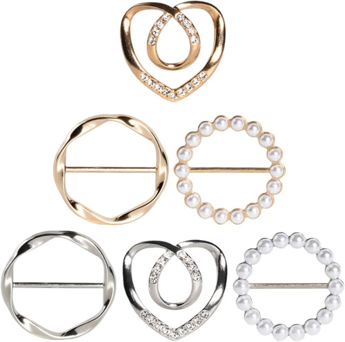6pcs cute scarf ring - scarf, and