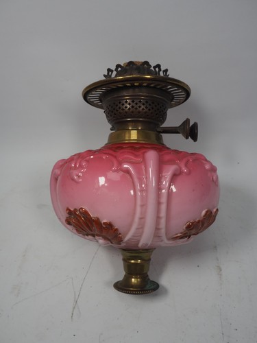 Antique oil lamp - lamp, reservoir