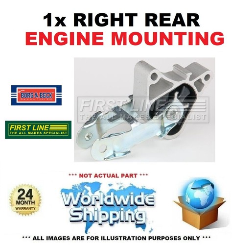 Right rear engine mounting - rear,