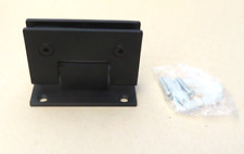 Black Powder Coated Glass Door Hinge Clamp 3.6mm Steel Hinge Clamp