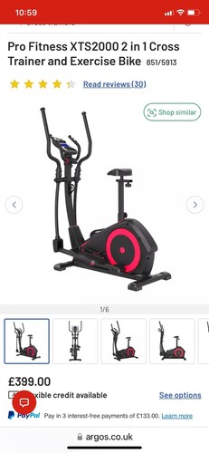 Cross trainer 1 exercise - cross, in