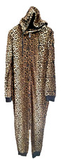 Brave Soul Women's Animal Print One pc Stretchy Catsuit Playsuit Jumpsuit Size L