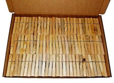 Cloth Pegs Washing Line Strong wood Rust-Free Springs 