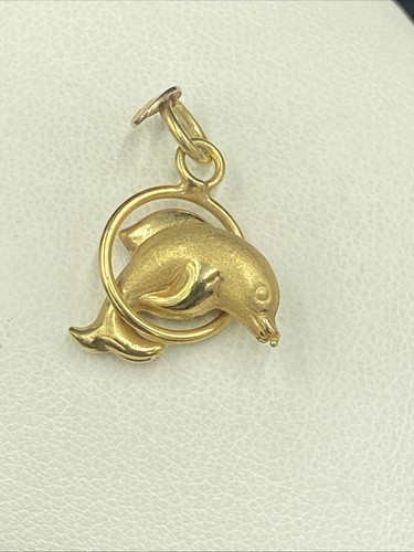 18ct gold dolphin - gold,