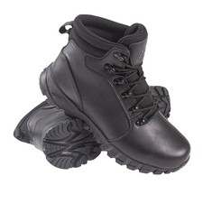 Mens black leather trainers - mens,