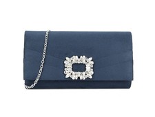 Navy Crystal Embellished