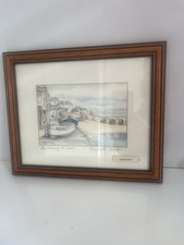 St Ives framed boat print