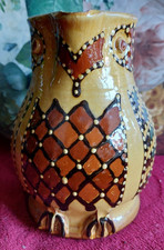 Mary Wondrausch Brickfields Pottery Slipware Owl Jug