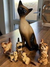 Set of 7 Vintage Ceramic Cats