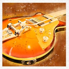 Music - Guitar - Fabric Craft Panels in 100% Cotton or Polyester