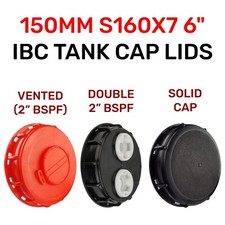 IBC 1000l portable water storage tank top lids 155mm,optional 2" thread vents