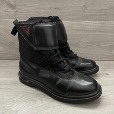 Adidas Mens UK Size 8.5 Black Boots Rare Traxion Vintage Hiking Boots Shoes